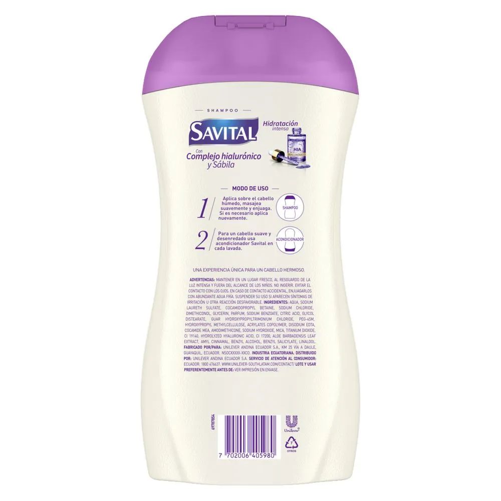 Savital Shampoo Complejo Hialuronico 510mL