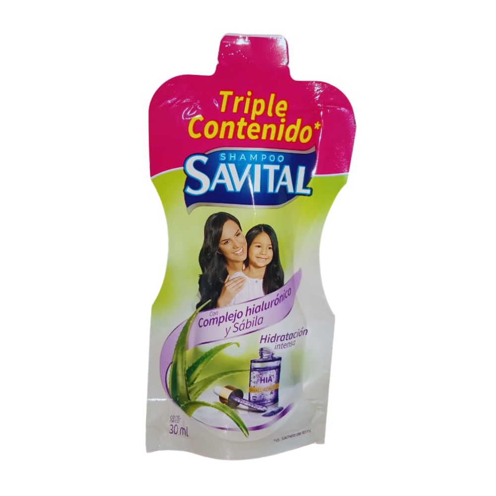 Shampoo SAVITAL con Complejo Hialuronico y Sabila  30ml