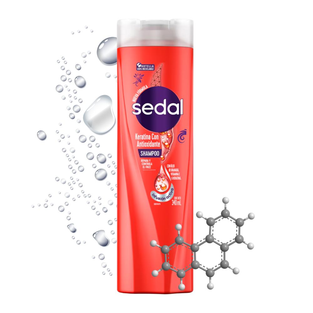 DESCUENTO - SEDAL SHAMPOO KERATINA CON ANTIOXIDANTE x340ml