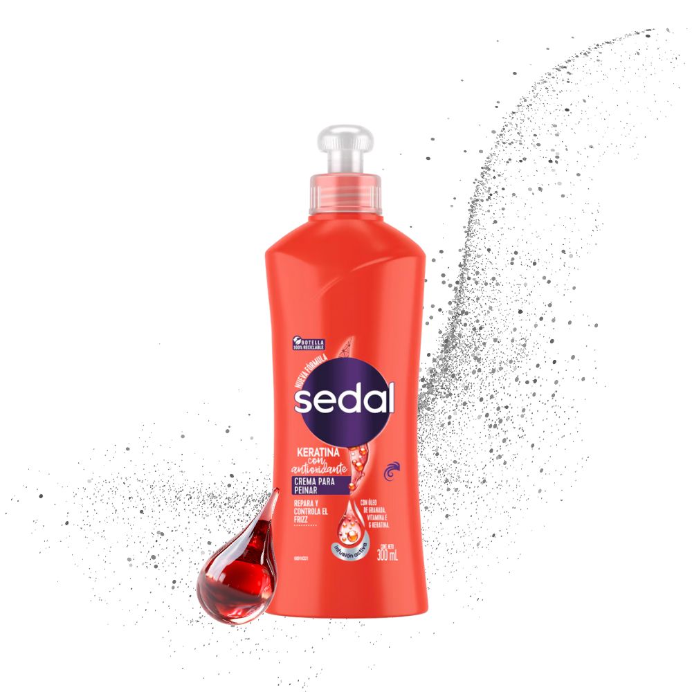 SEDAL CREMA PARA PEINAR  KERATINA/ANTIOXIDANTE x300ml