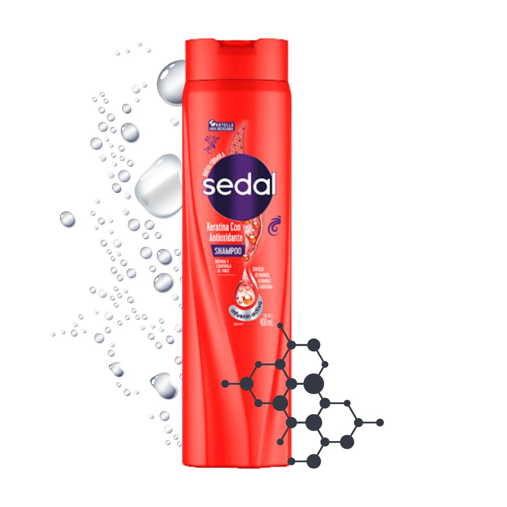 SEDAL SHAMPOO KERATIN WITH ANTIOXIDANT x400ml