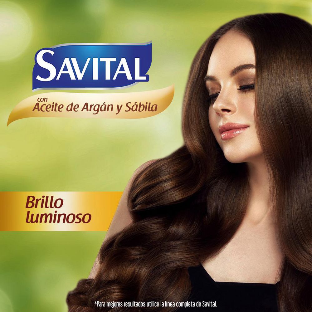 Savital Shampoo con Aceite de Argan y Sabila Sachet 25ml