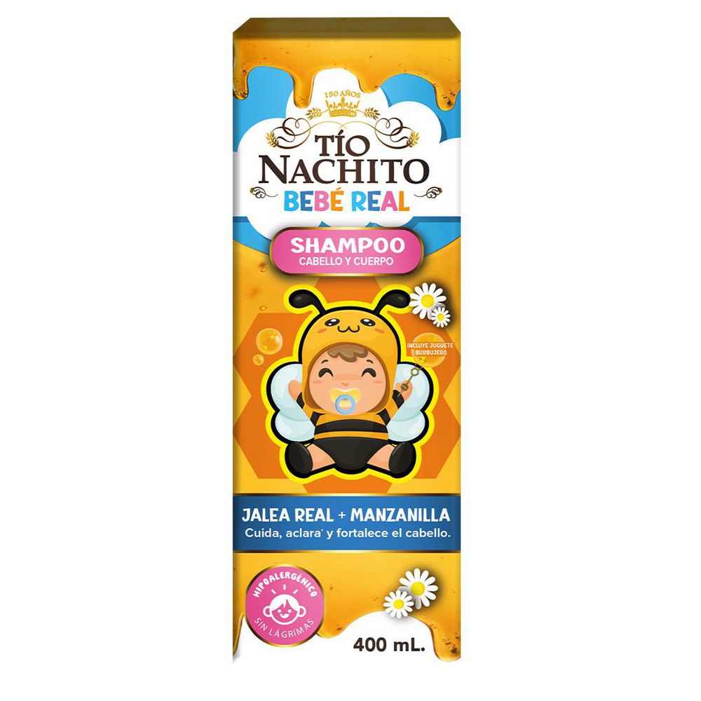 TIO NACHITO BEBE REAL Shampoo cabello y cuerpo  (400  ml)