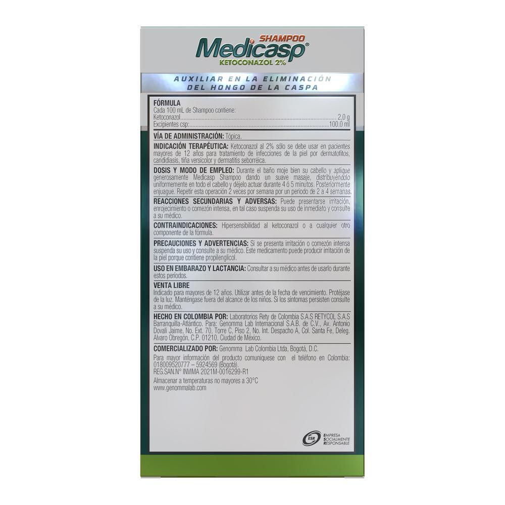 DESCUENTO - Medicasp Shampoo anticaspa x100 ml