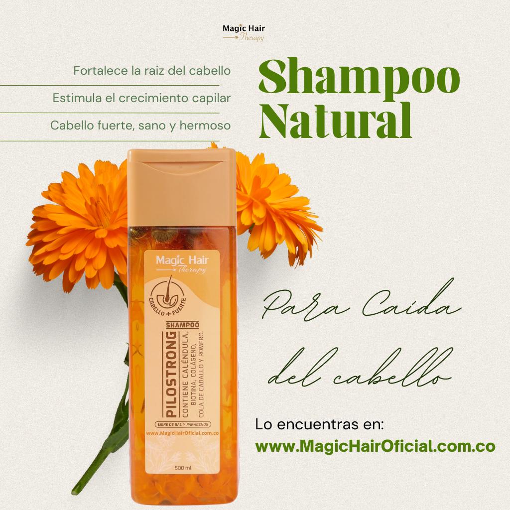 Magic Hair Shampoo Caida Cabello Pilostrong Con Caléndula x500ml
