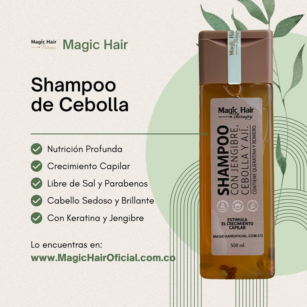 Magic Hair Shampoo de Jengibre, Cebolla y Ají x500ml