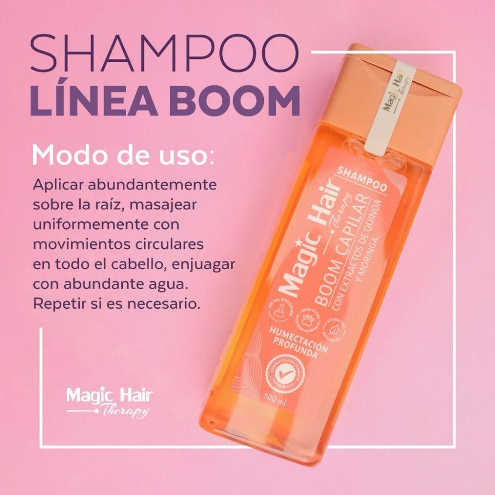 Magic Hair Shampoo Reparacion Capilar Boom x500ml