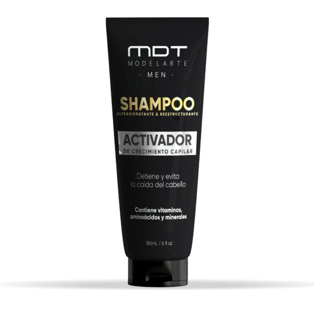 DESCUENTO - Modelarte Shampoo Activador de Crecimiento Capilar para Hombre MDT - Modelarte 180ml