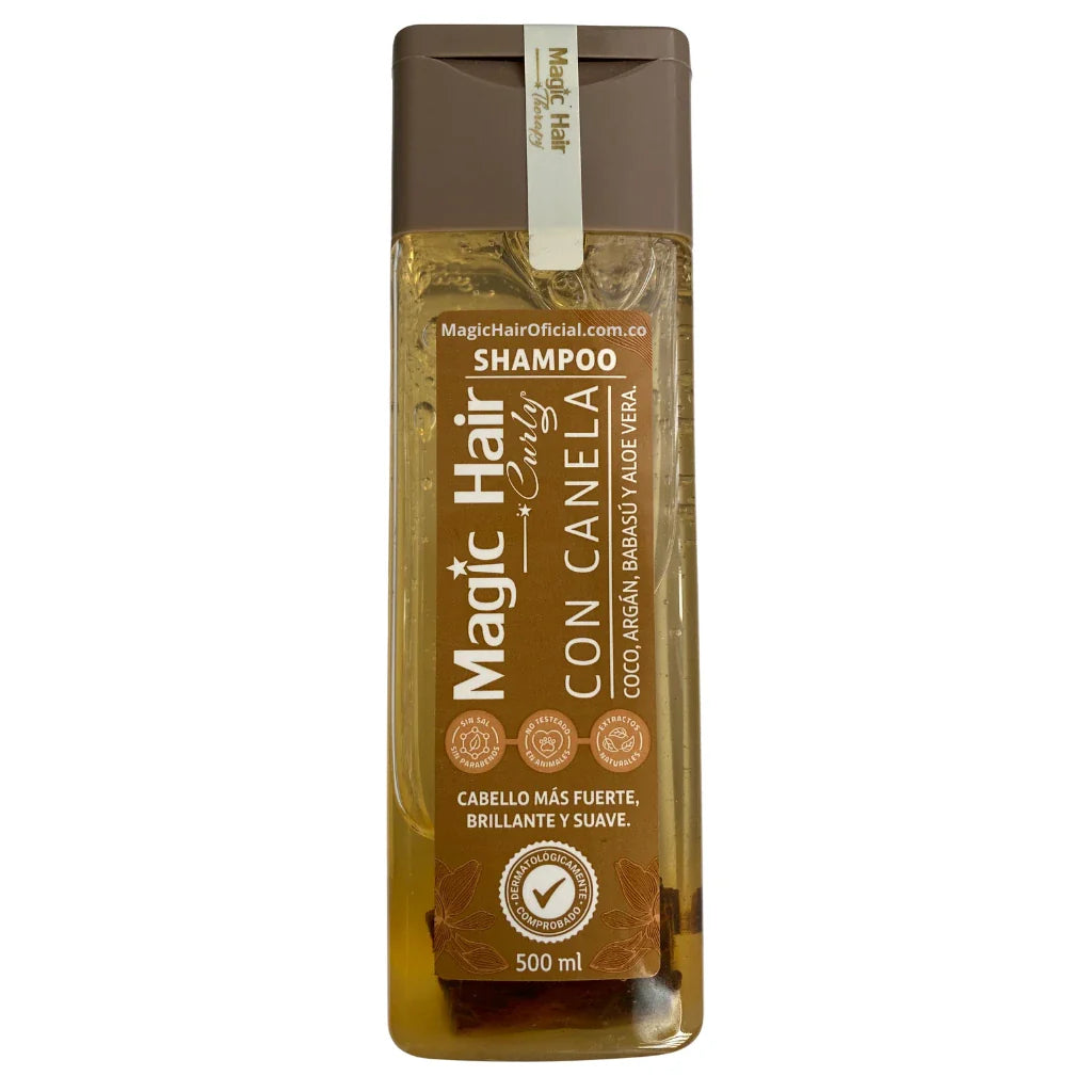 Magic Hair Shampoo con Canela para Cabello Ondulado 500ml