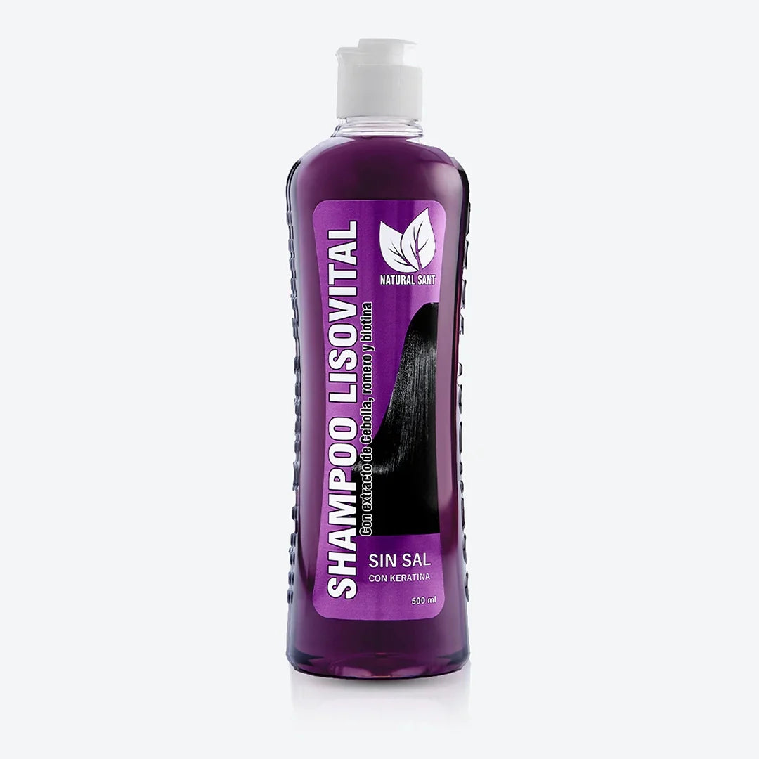 DESCUENTO - Lisovital: Shampoo con Keratina | Sistema Anti-Frizz - 500ml