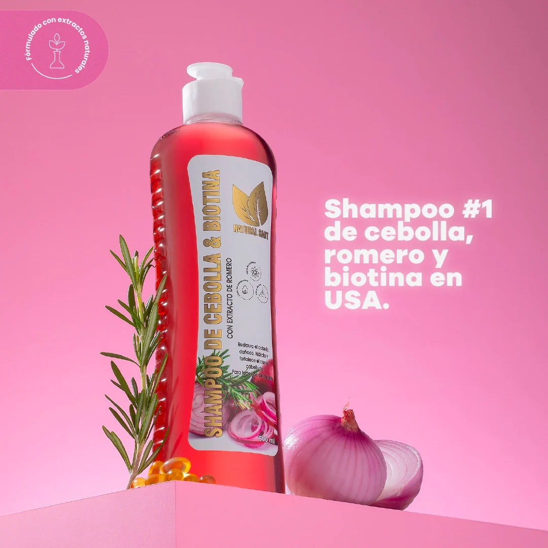 DESCUENTO - Lisovital Shampoo de Cebolla para Crecimiento | Biotina y Romero Fortalecedor 500ml