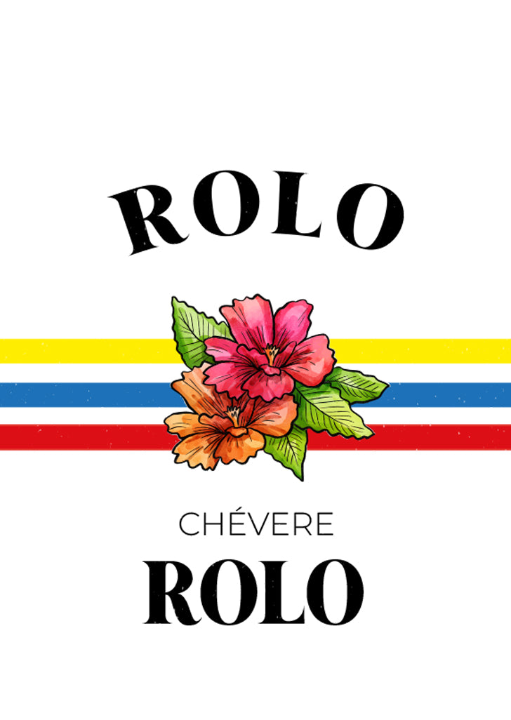 Hoodie “Rolo Chévere – Flor & Tricolor”