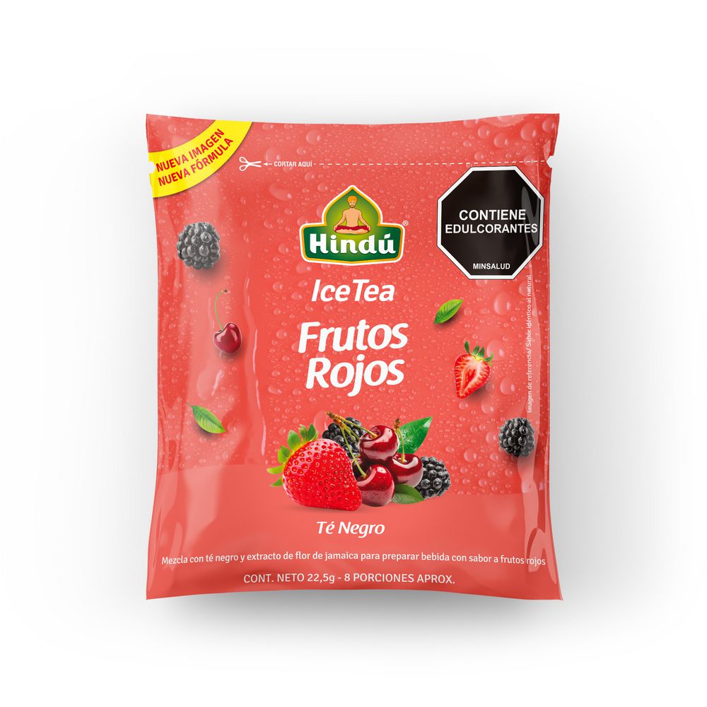 HINDU Te sabor frutos rojos x 22.5 gr