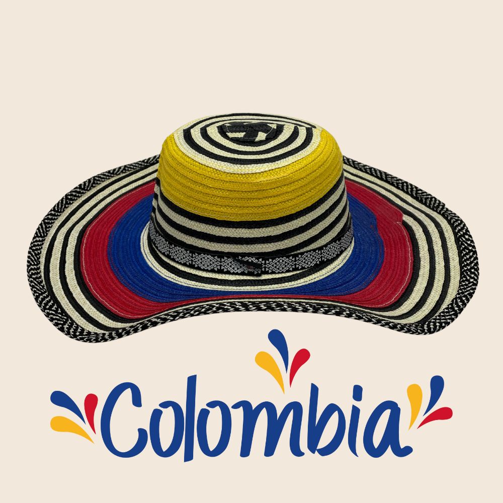 Sombrero Vueltiao Colombiano hecho con nailon poliester