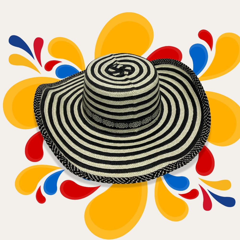 Sombrero Vueltiao Colombiano hecho con nailon poliester
