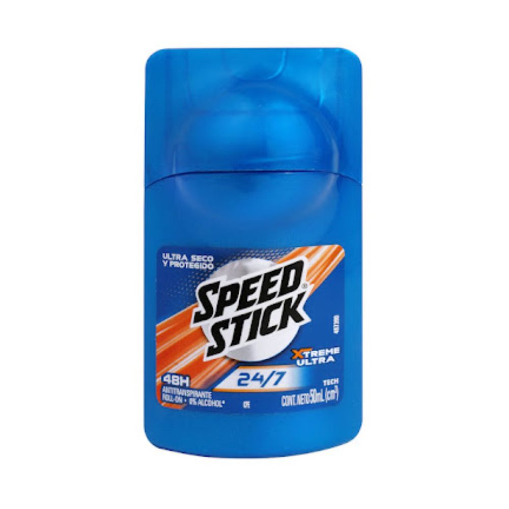 Speed Stick Desodorante Hombre Antitranspirante 24/7 Roll On Xtreme Ultra Tech X 50ml
