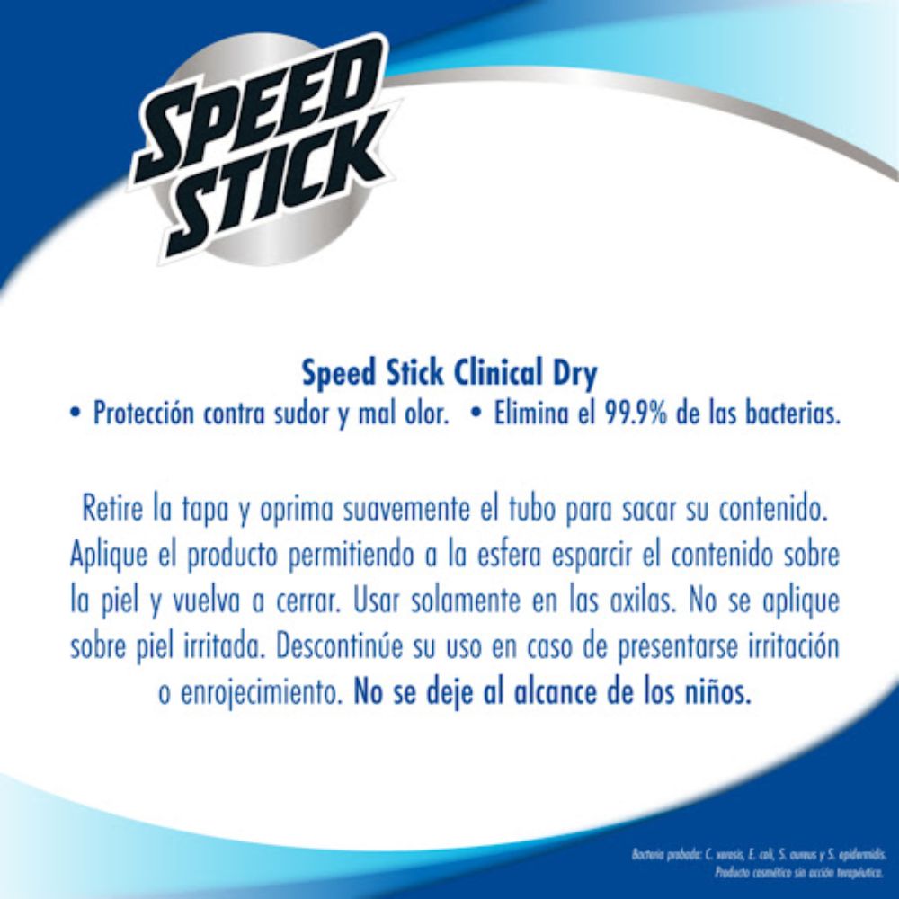 Speed Stick Desodorante Clinical Practitubo X 30 Gr