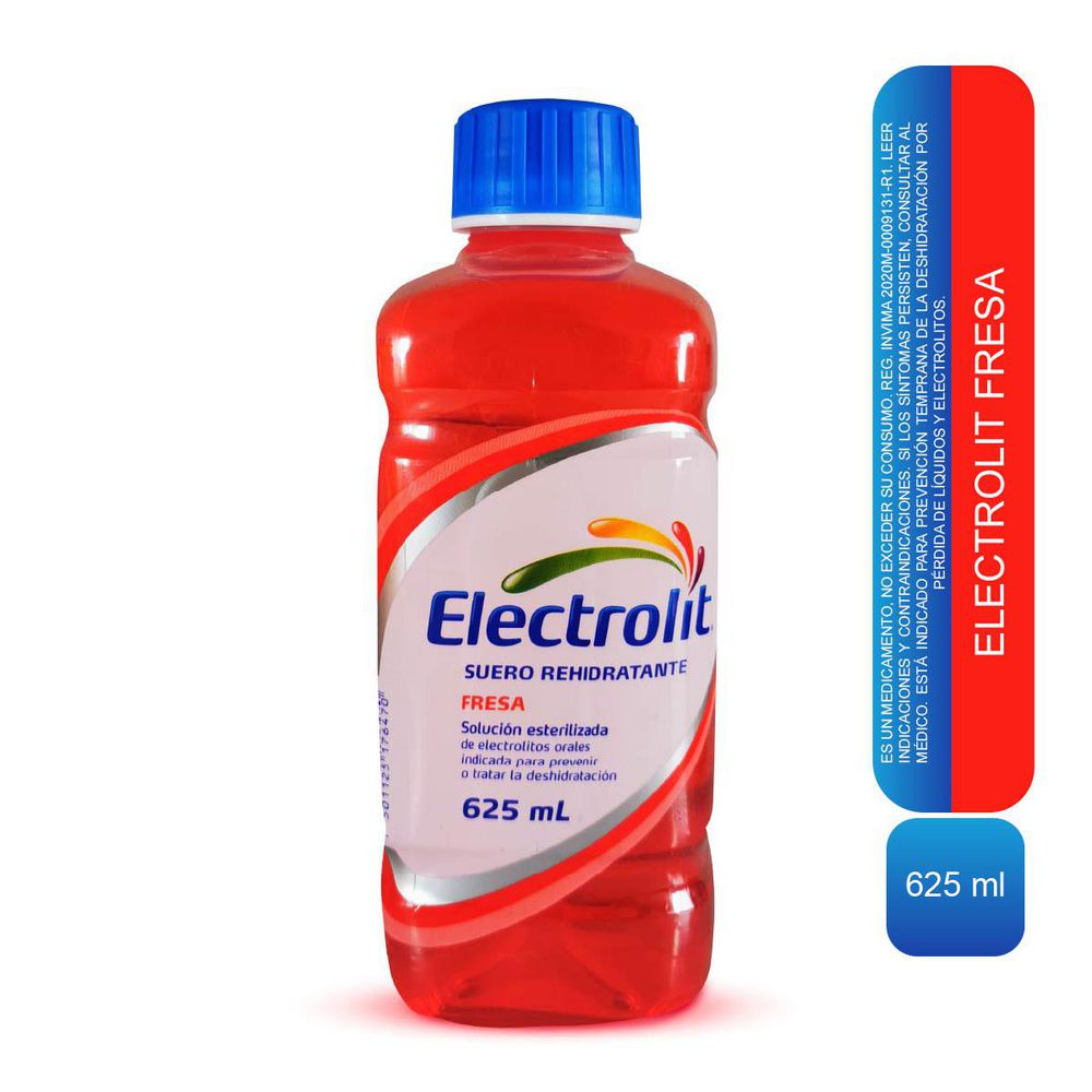 Electrolit Suero rehidratante sabor fresa x625ml