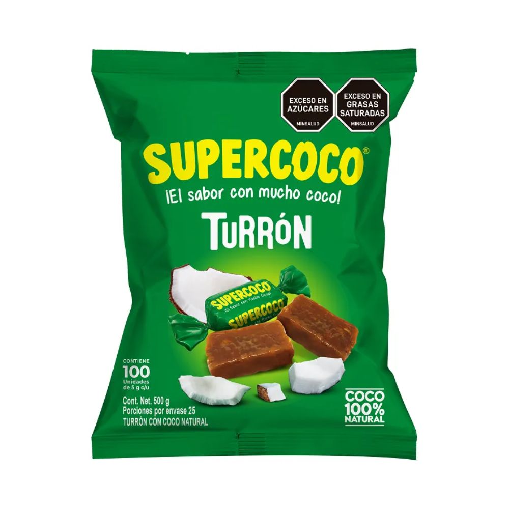 Turron Supercoco - 500g x 100 unid Snack