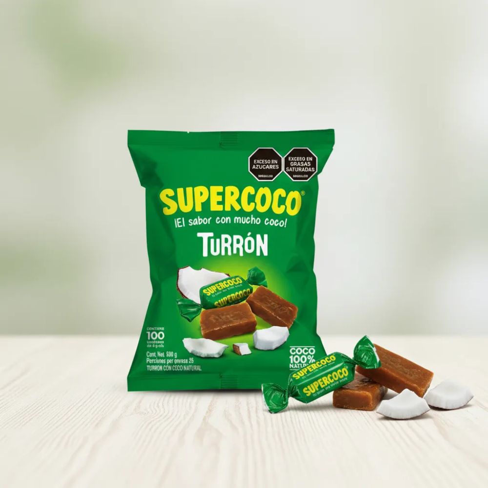 Turron Supercoco - 500g x 100 unid Snack