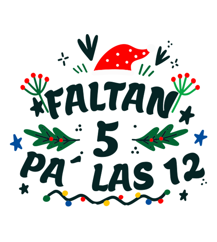 Hoodie “Faltan 5 pa’ las 12”