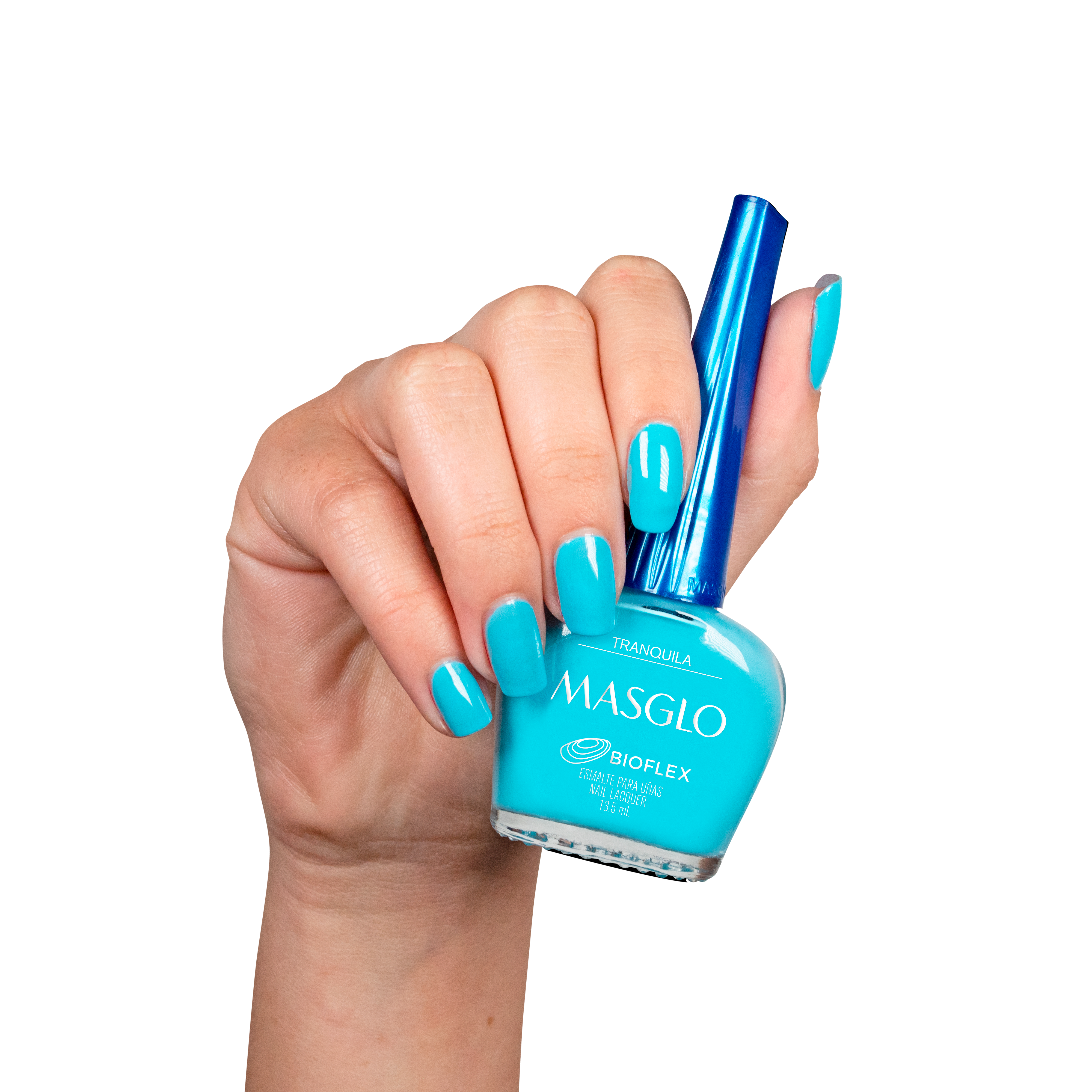 TRANQUILA - ESMALTE TRADICIONAL CREMOSO MASGLO 13,5 ML - GAMA AZUL