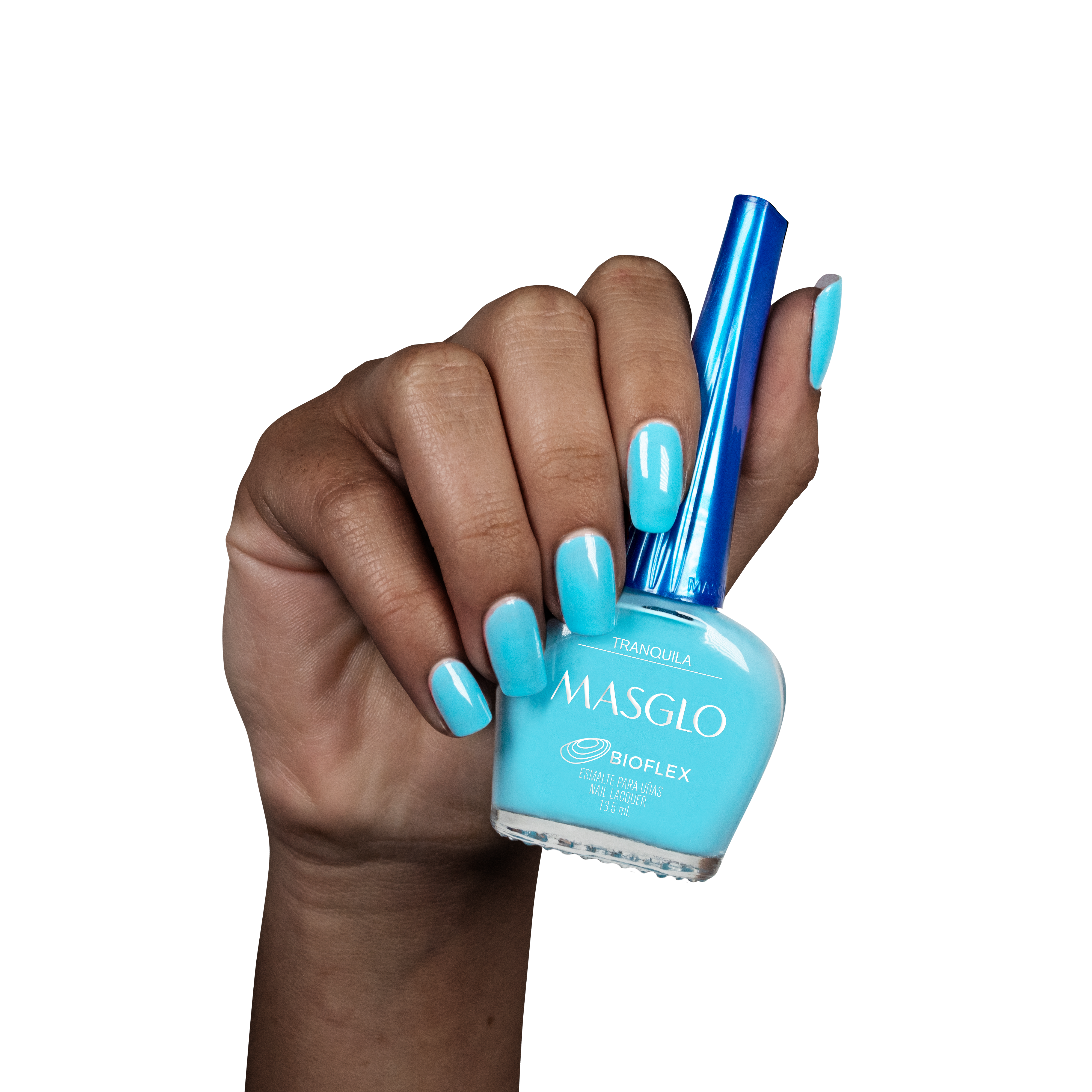 TRANQUILA - ESMALTE TRADICIONAL CREMOSO MASGLO 13,5 ML - GAMA AZUL