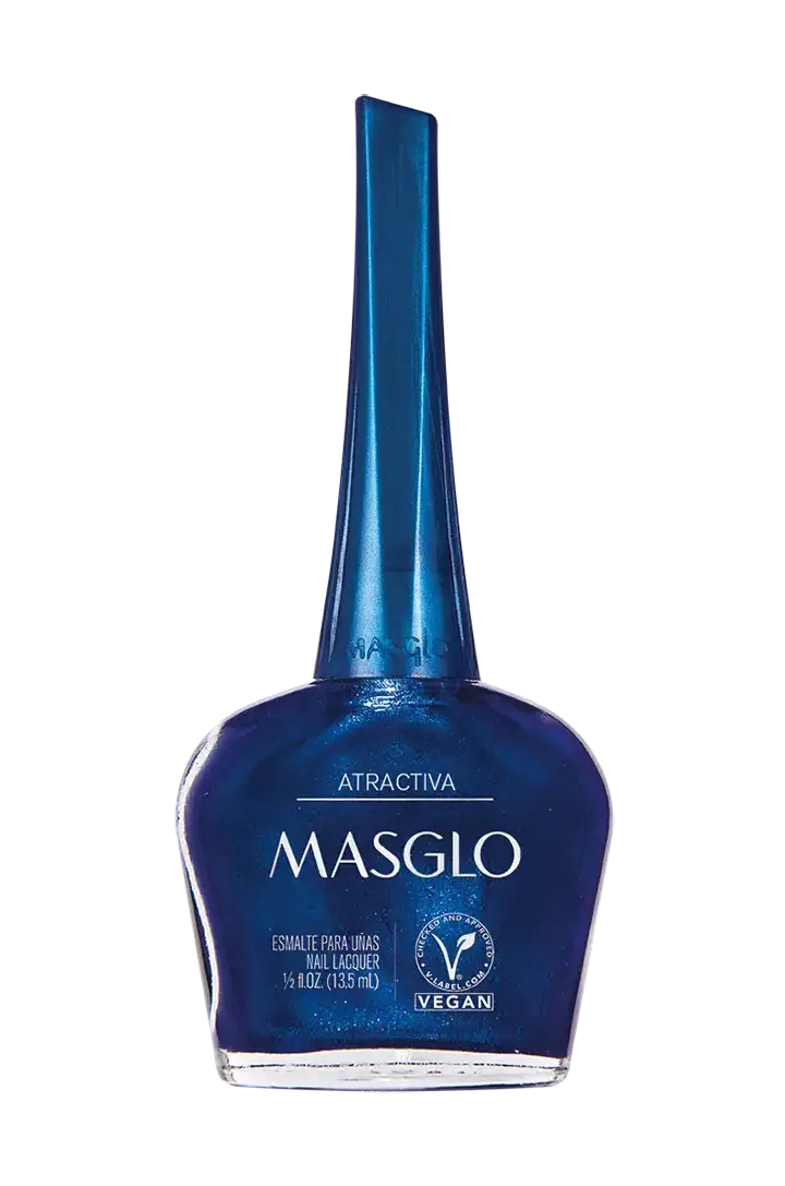 ATRACTIVA - ESMALTE TRADICIONAL PERLADO MASGLO 13,5 ML - GAMA AZUL