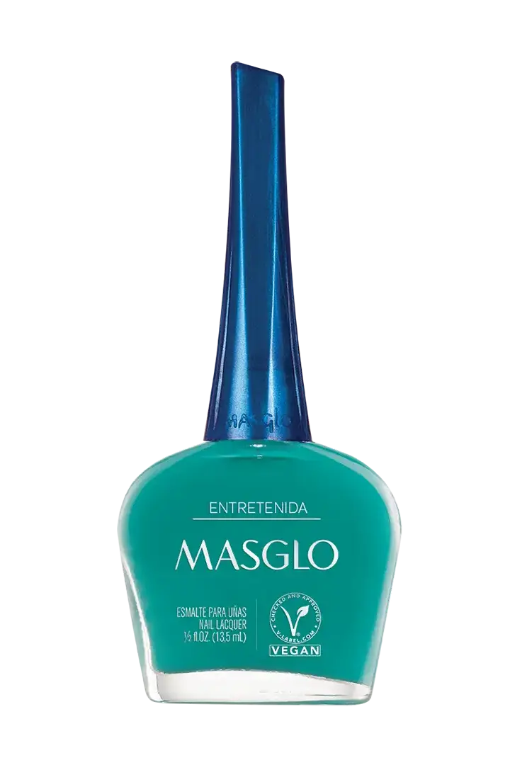 ENTRETENIDA - ESMALTE TRADICIONAL CREMOSO MASGLO 13,5 ML - GAMA VERDE