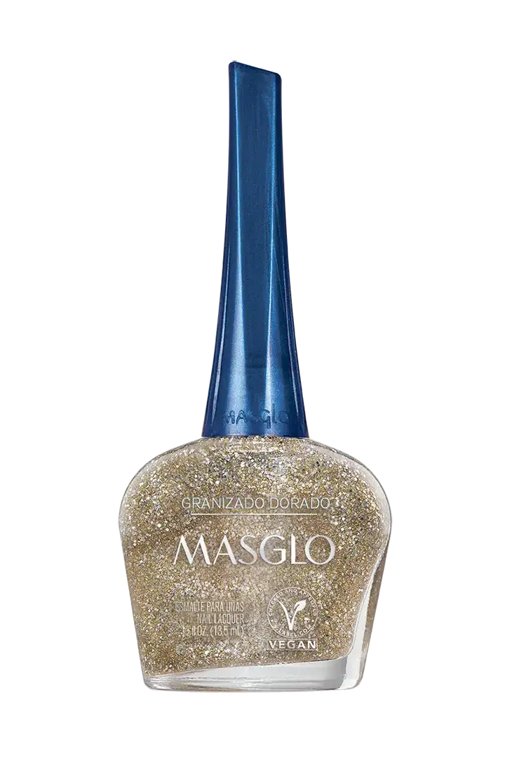 GRANIZADO DORADO- ESMALTE TRADICIONAL PERLADO MASGLO 13,5 ML - GAMA MARRON