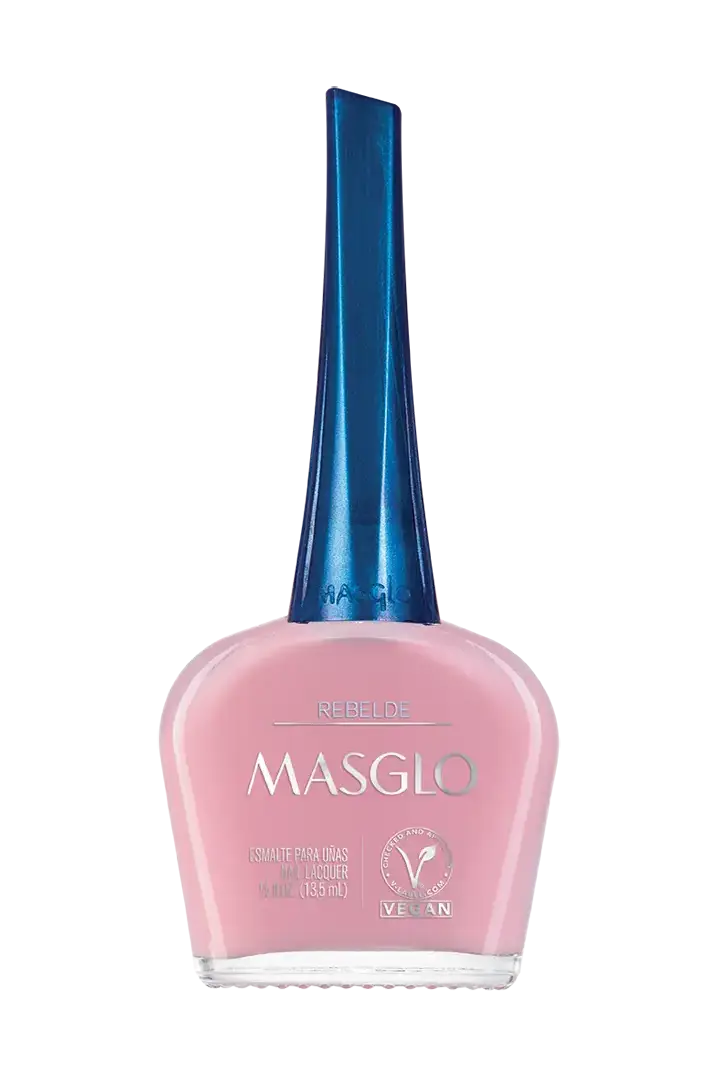 REBELDE - ESMALTE TRADICIONAL TRASLUCIDO MASGLO 13,5 ML - GAMA ROSADO