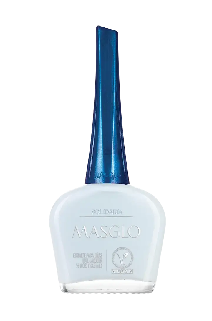 SOLIDARIA - ESMALTE TRADICIONAL CREMOSO MASGLO 13,5 ML - GAMA AZUL