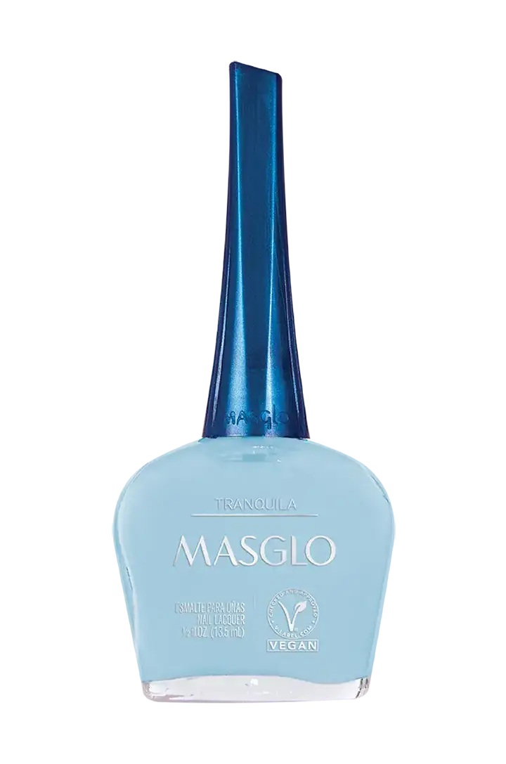 TRANQUILA - ESMALTE TRADICIONAL CREMOSO MASGLO 13,5 ML - GAMA AZUL
