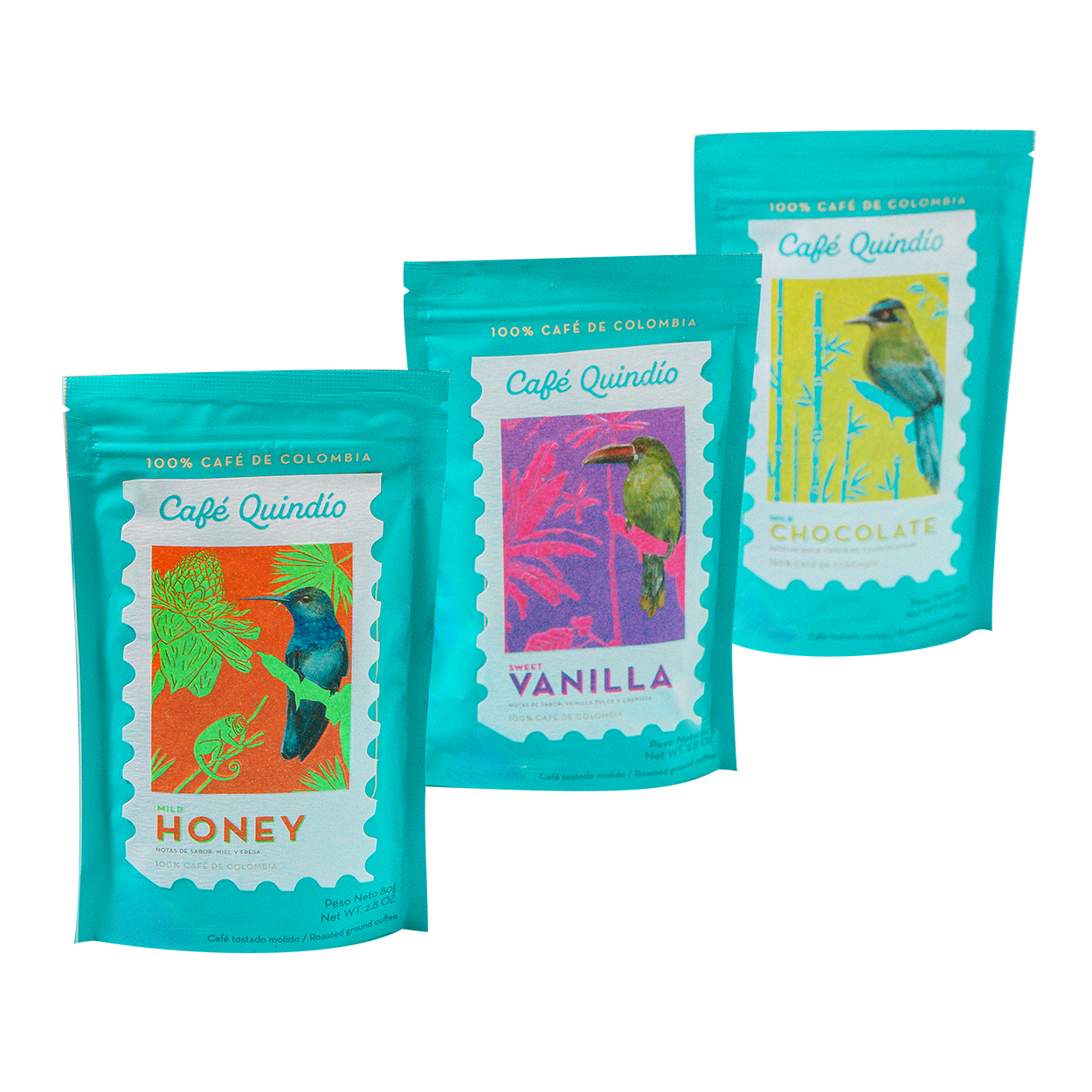 Cafe Quindio Kit Cosechas Especiales x3 Und x80g