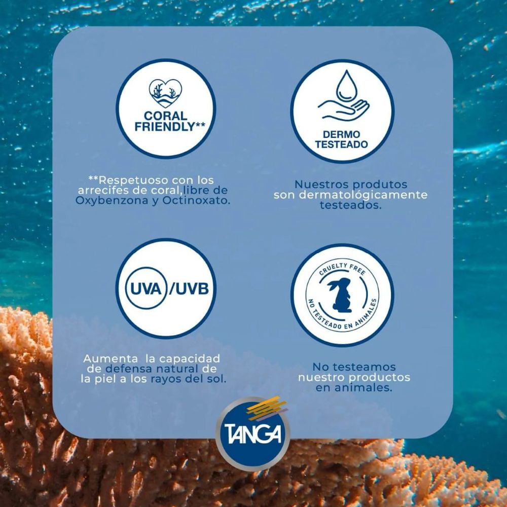 Tanga Bloqueador SPF 70 Crema 220 ml