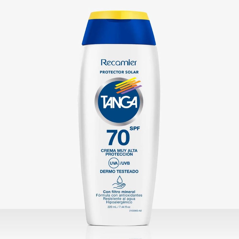 Tanga Bloqueador SPF 70 Crema 220 ml
