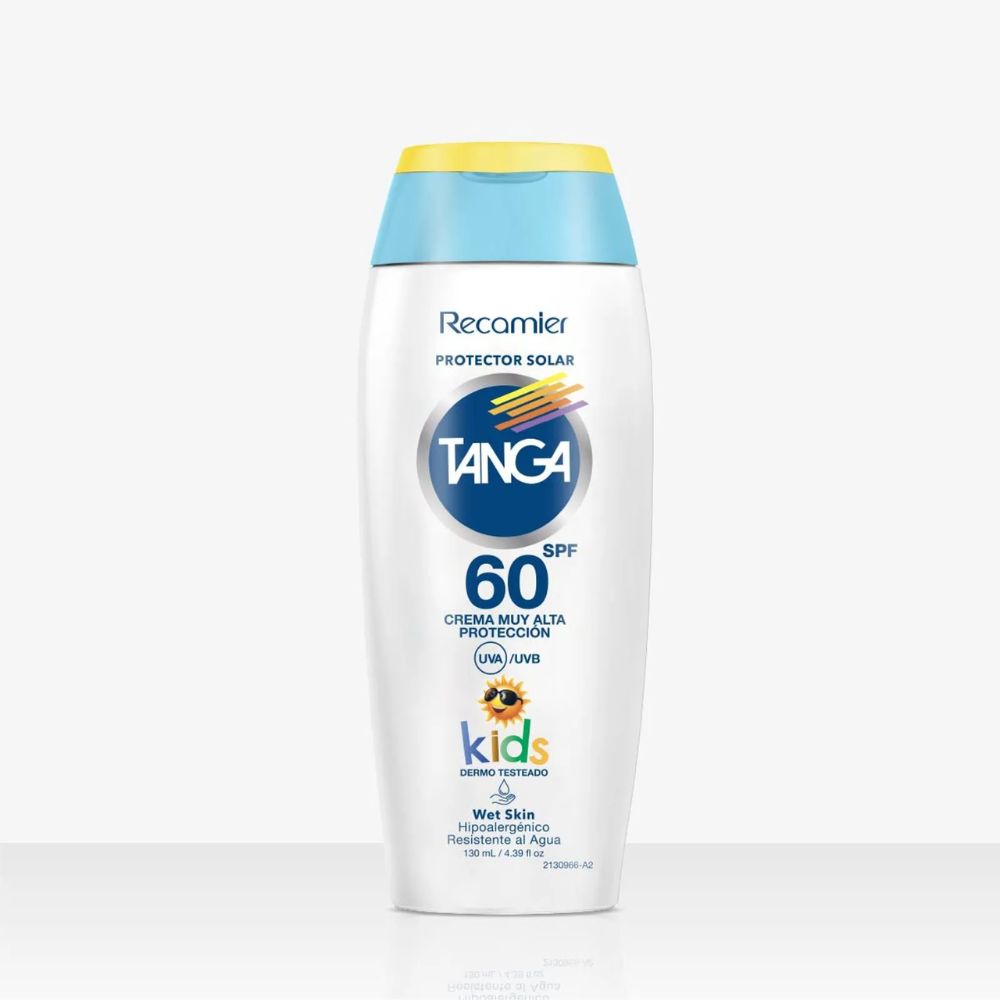Tanga Bloqueador SPF 60 Crema Kids Wet Skin 130ml