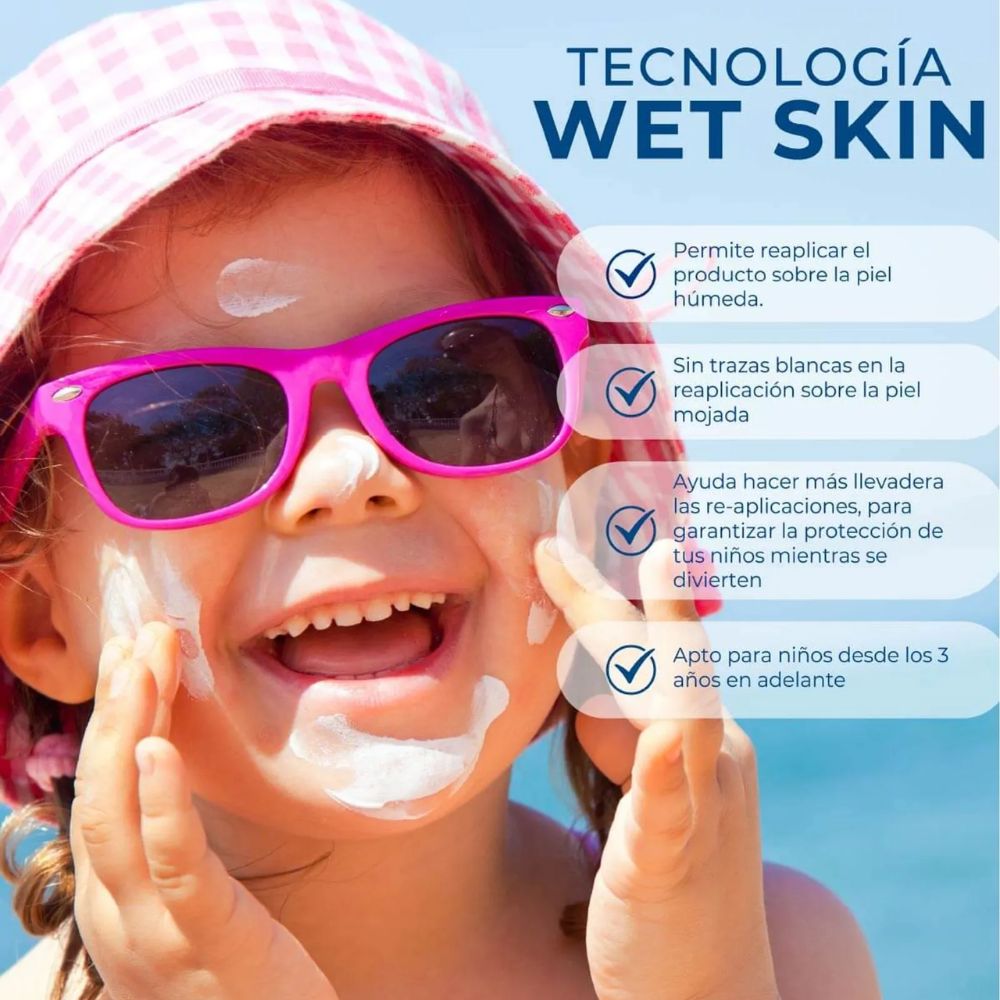 Tanga Bloqueador SPF 60 Crema Kids Wet Skin 130ml