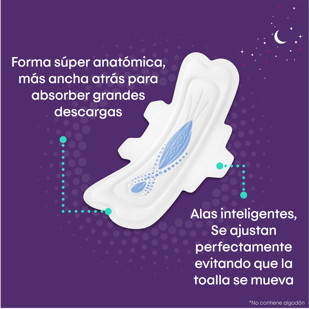 Kotex Toallas higiénicas Nocturna (30 und)