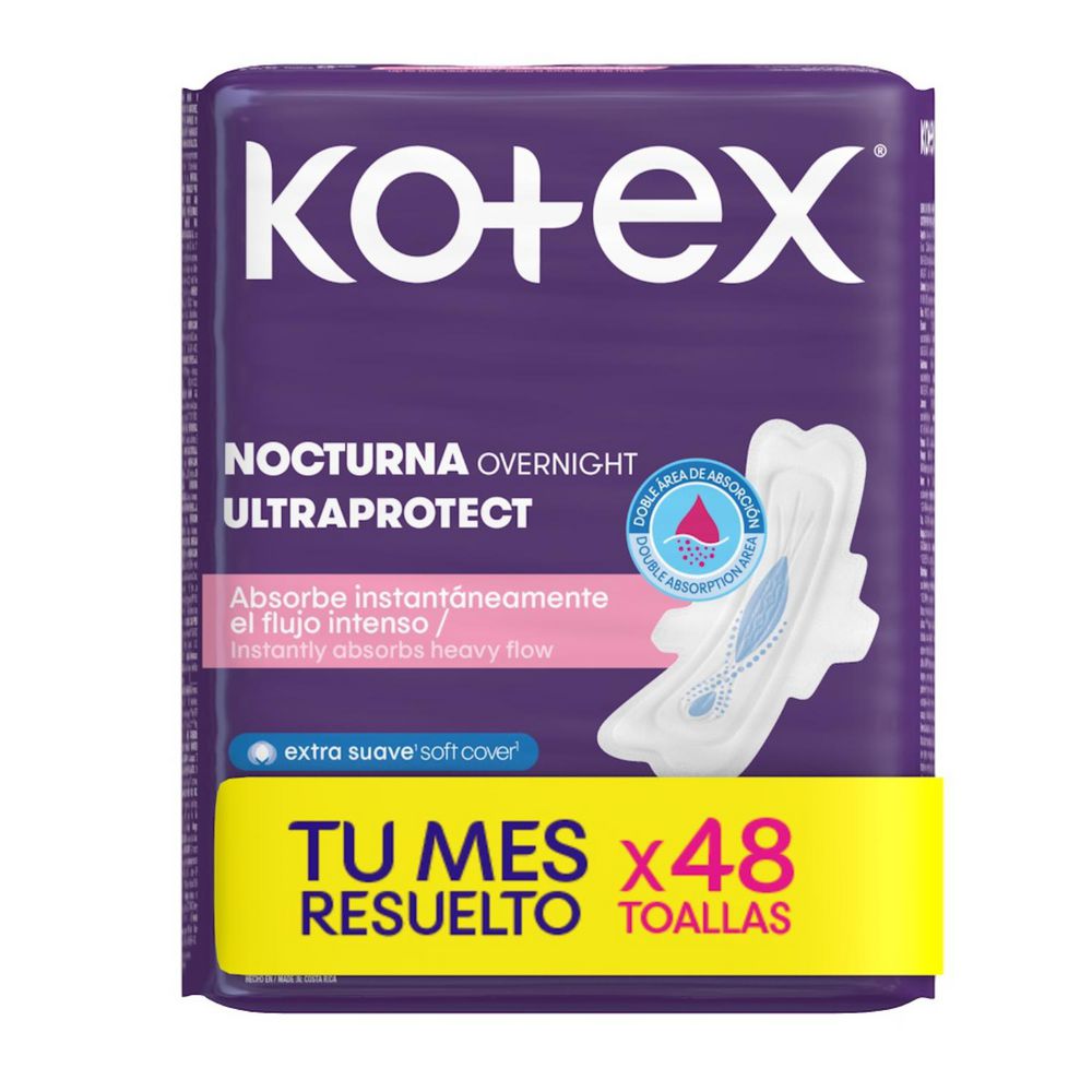 Kotex Ultraprotect Night Sanitary Pads (48 units)