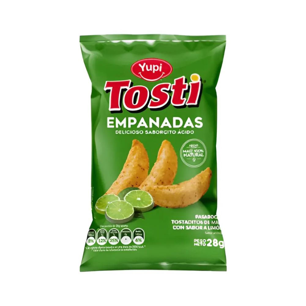 Yupi Tosti Empanadas sabor Limon x28g (1 Unid)
