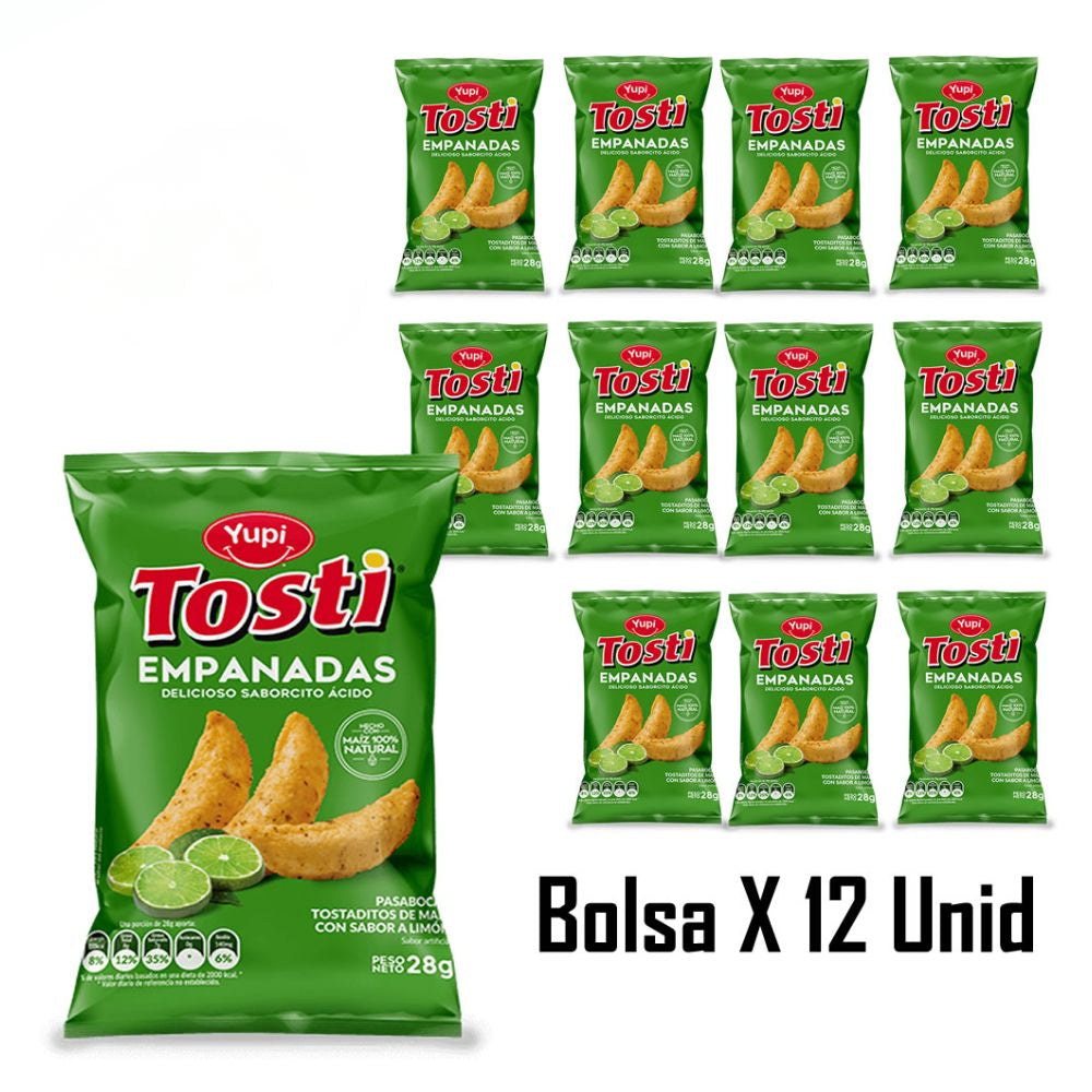 Yupi Tosti Empanadas Lemon Flavor x12 unid 336g