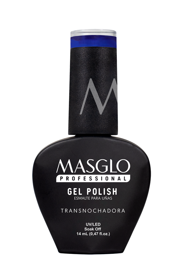 TRASNOCHADORA - ESMALTE SEMIPERMANENTE MASGLO PROFESSIONAL GEL POLISH 14 ML CREMOSO - GAMA AZUL