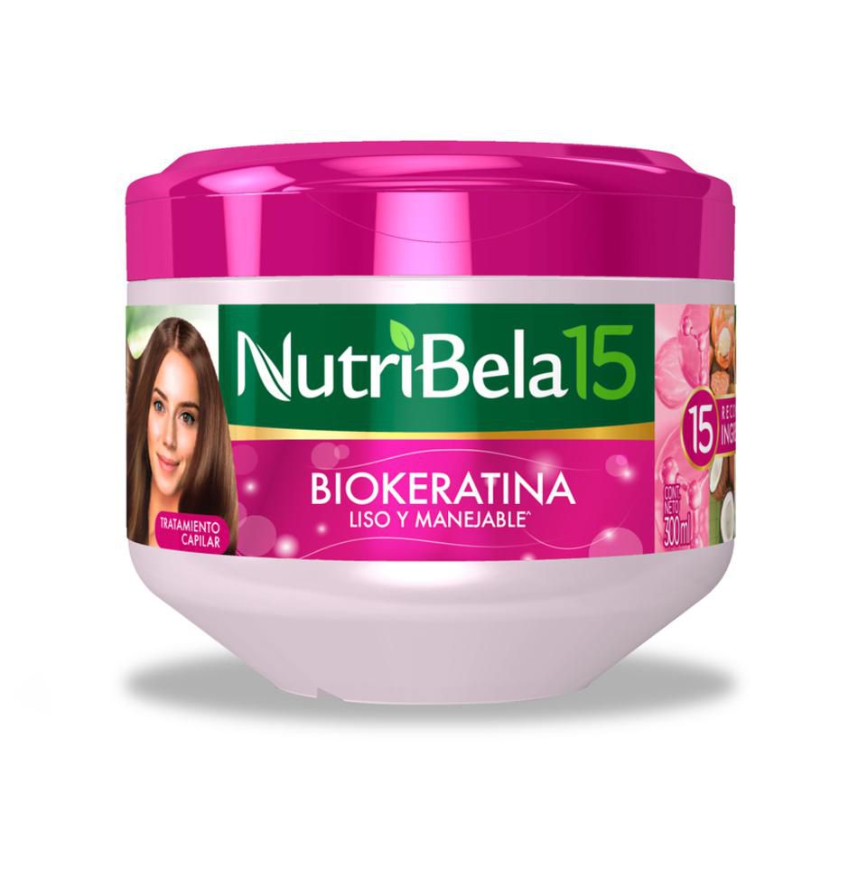 Nutribela Tratamiento capilar Biokeratina liso y manejable 300 ml