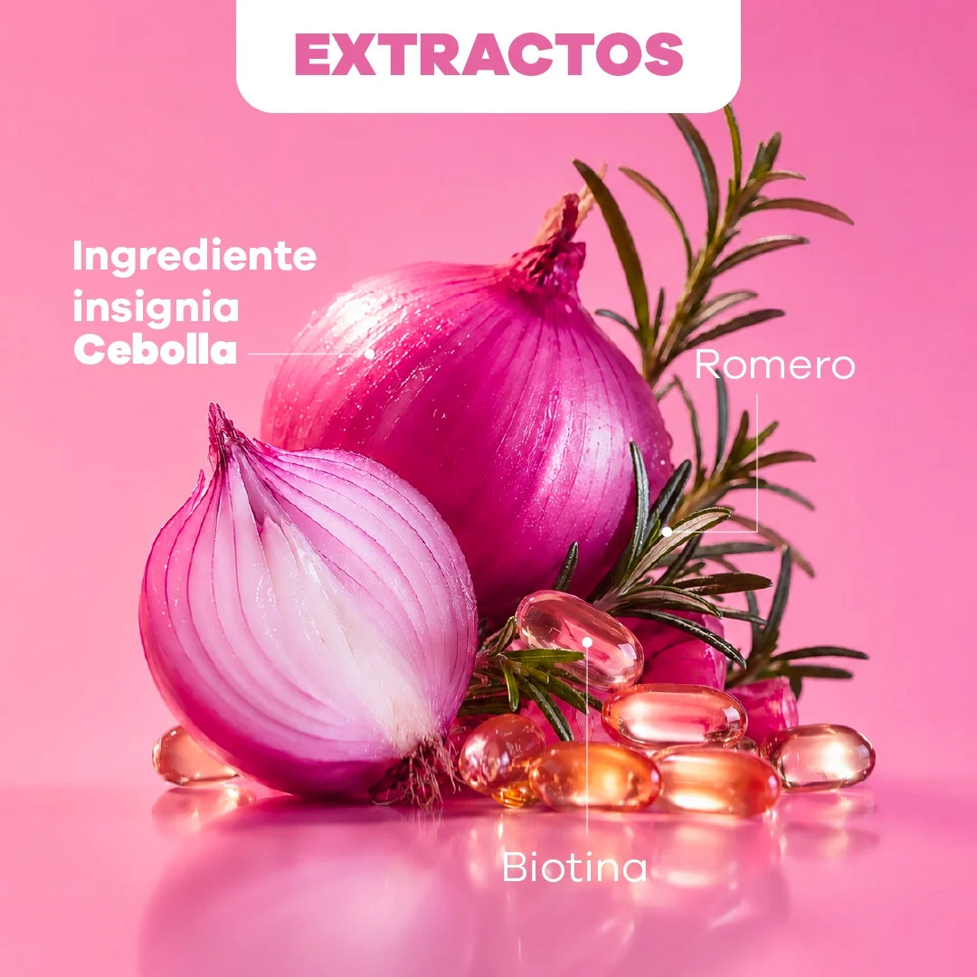DESCUENTO - Lisovital Tratamiento Capilar con Cebolla, Romero y Biotina para un Cabello Más Fuerte y Abundante 500ml