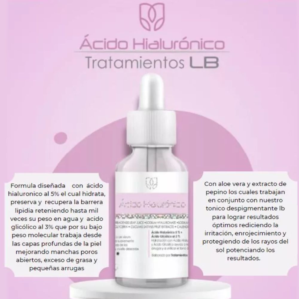 LB Treatment Depigmenting Tonic and LB Hyaluronic Acid (2 Pack) 
