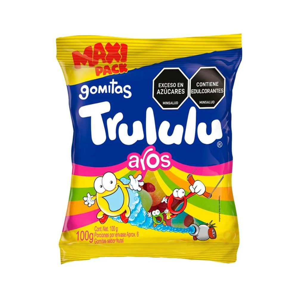 Trululu Gomitas Aros sabor frutal x 100g