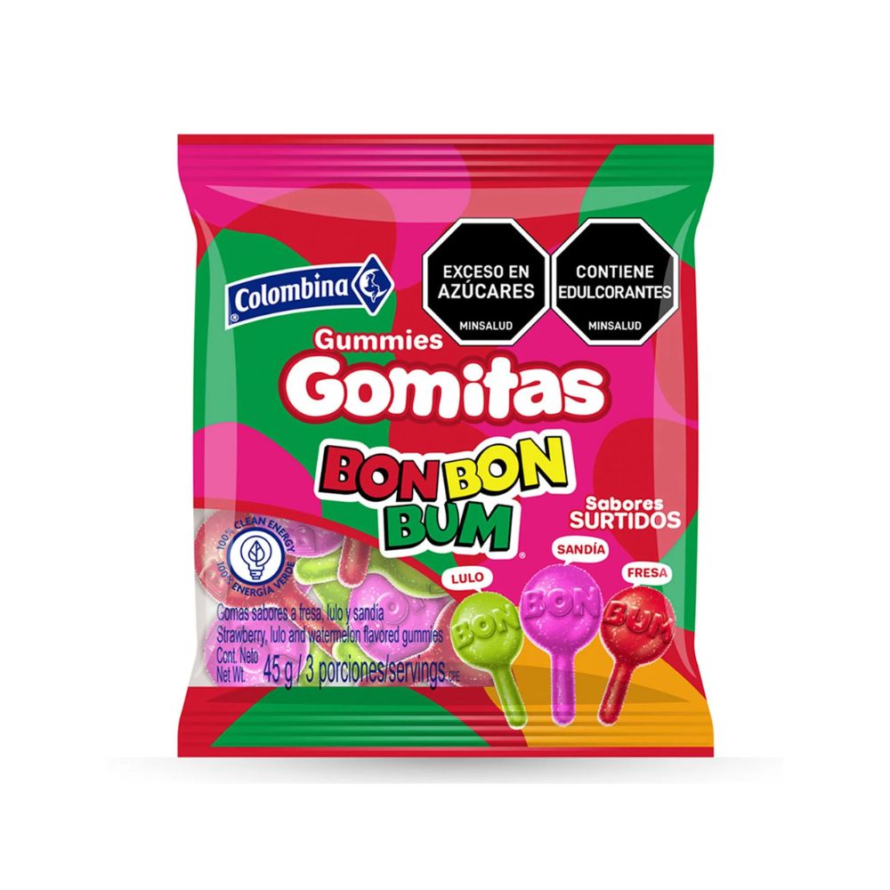 Colombina Gomitas Bon Bon Bum Surtido x 45 g