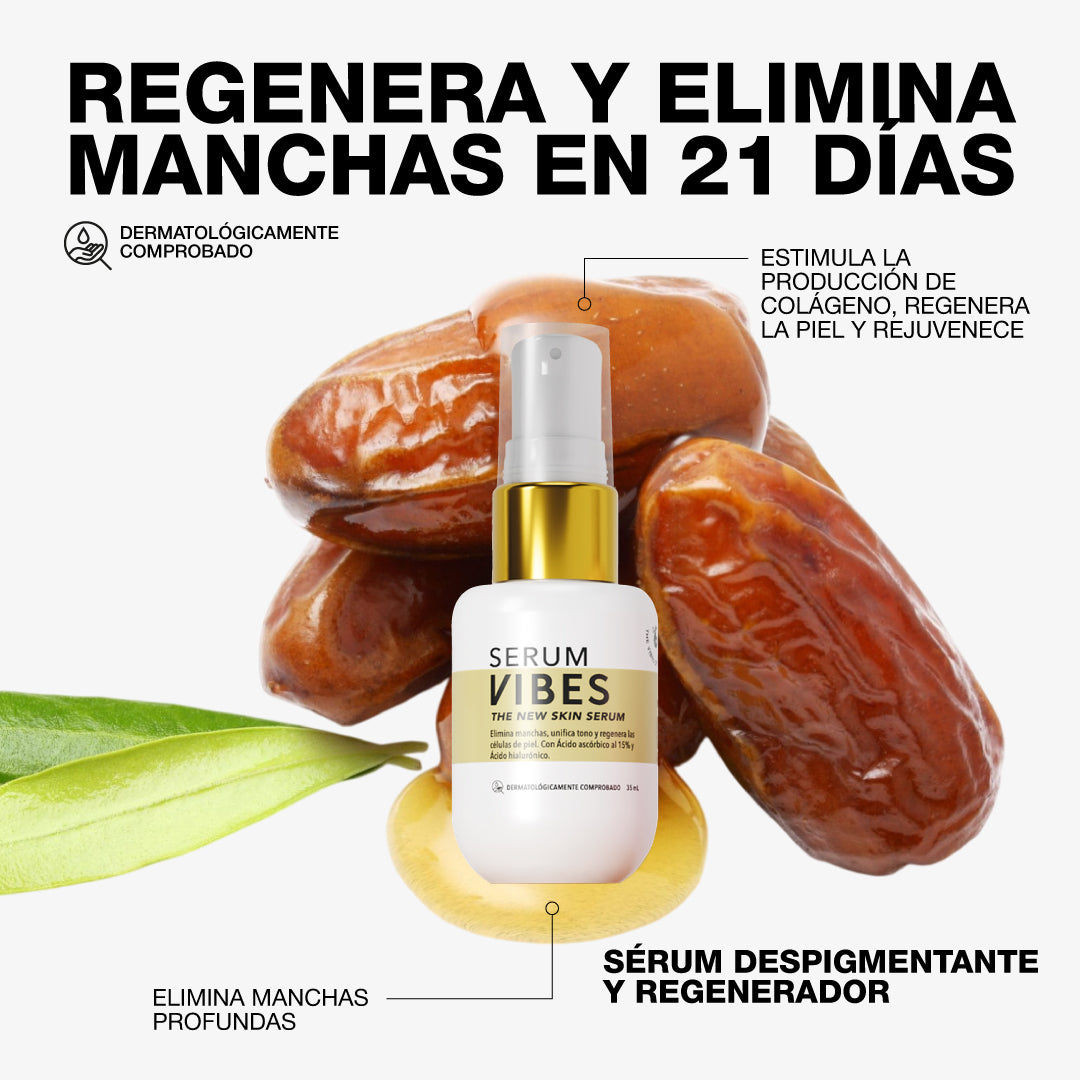 VIBES SERUM VITAMINA C DESPIGMENTANTE PARA MANCHAS Y TONO UNIFORME