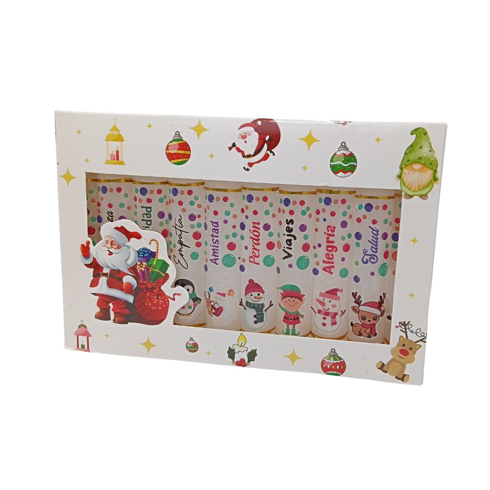 Velas Navideñas con Deseos x10 unid